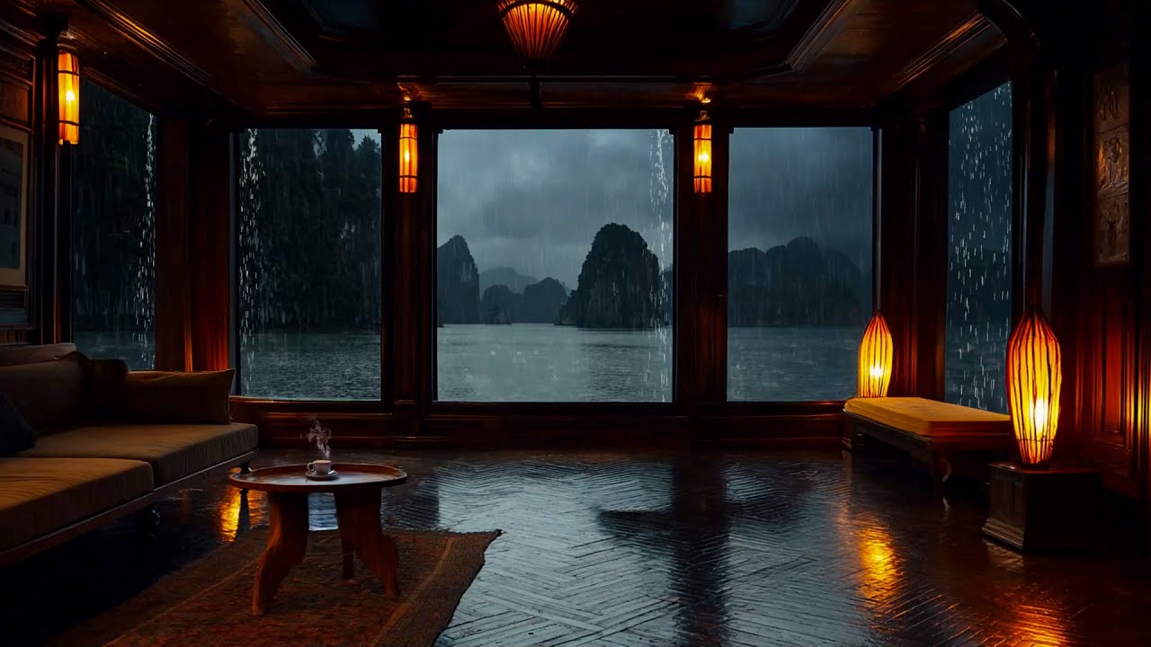 Whispering Rain & Distant Thunder for Feeling Empty at Night – Heal & Fill Inner Space