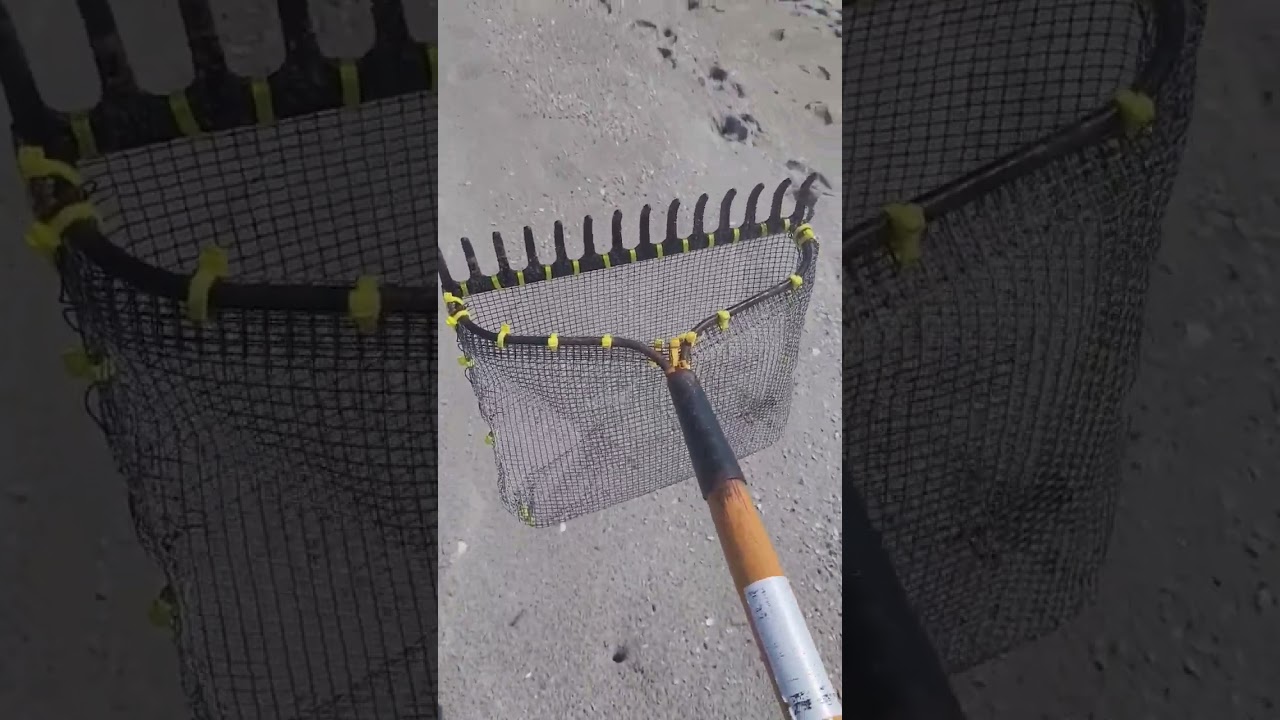 Sand flea rake, cheap catches sand fleas like the $$$ models!