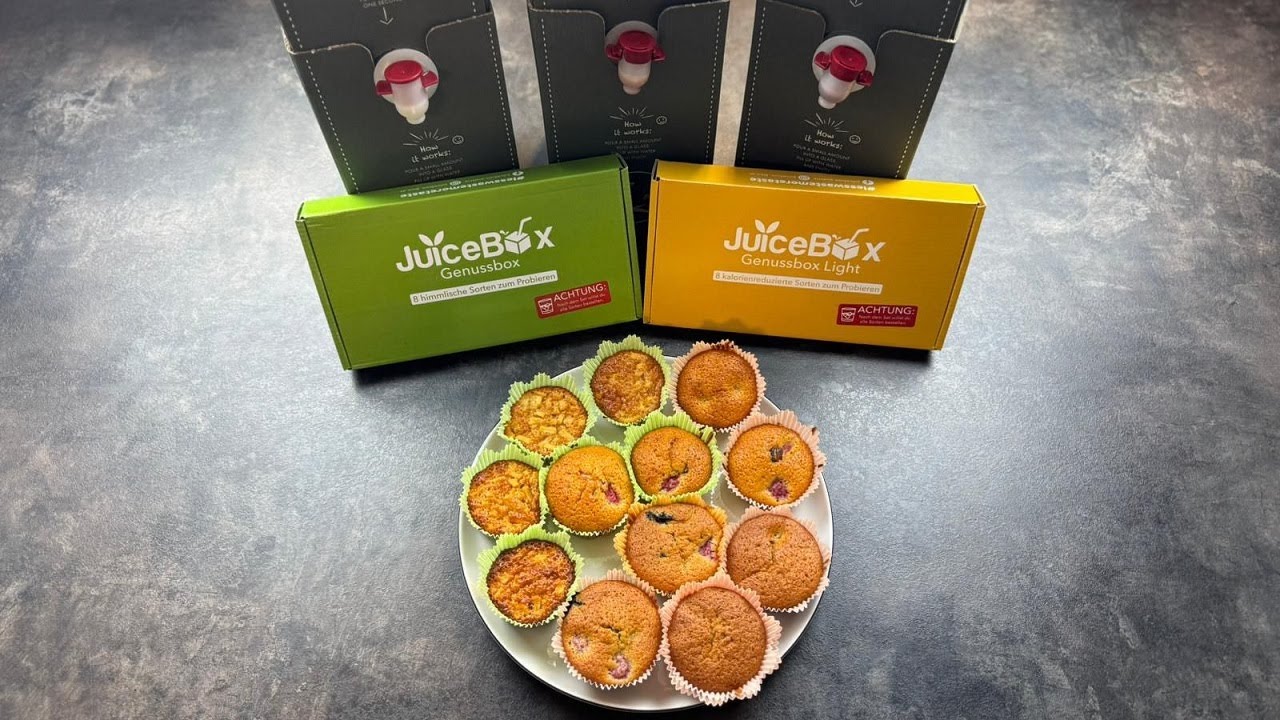 3 Verschiedene Muffins mit der JuiceBox + 5% Rabattcode