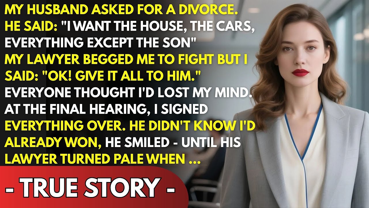 My Husband Took Everything In The Divorce — I Smiled And Said _Thank You_