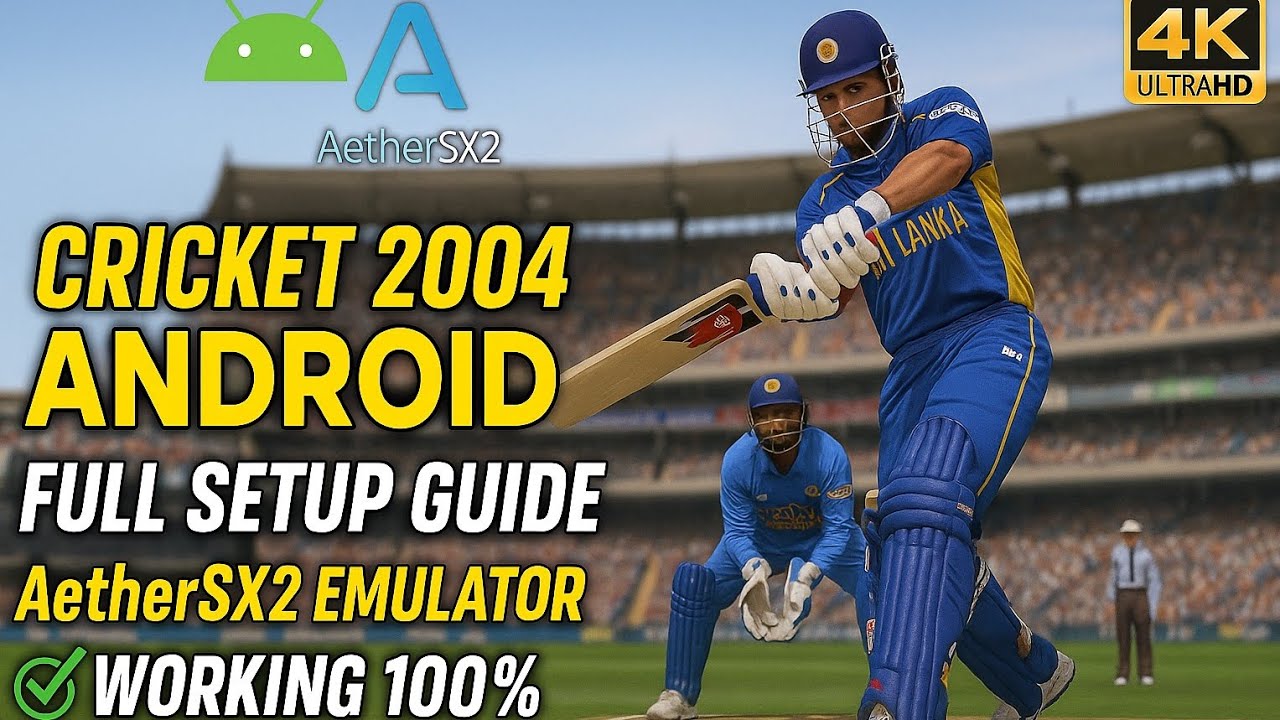 How To Play EA Sports Cricket 2004 On Android | Nostalgia Games | Aethersx2 Emulator