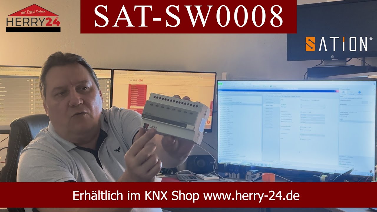 KNX Aktor Schaltaktor 8 fach mit 10A Ausg&auml;ngen f&uuml;r die Verteilung Sation sw0008