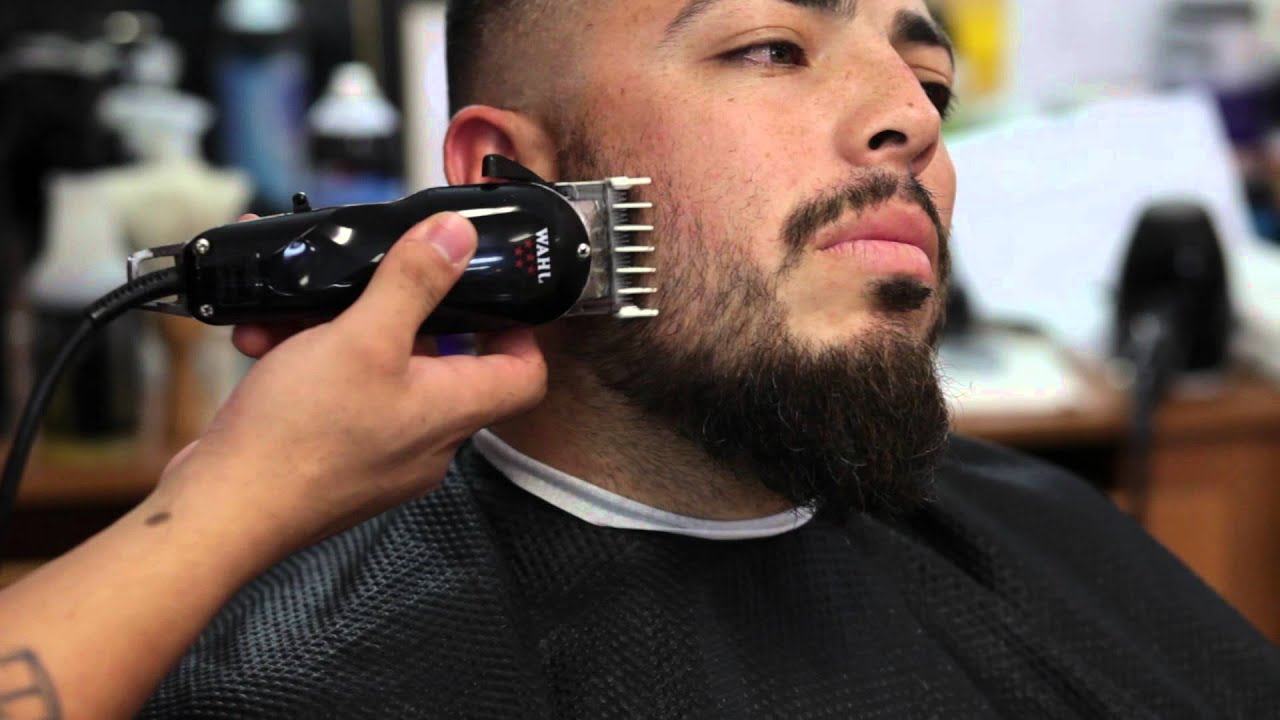 Mid Skin Fade w/ Beard Fade Tutorial - JayTee The Barber