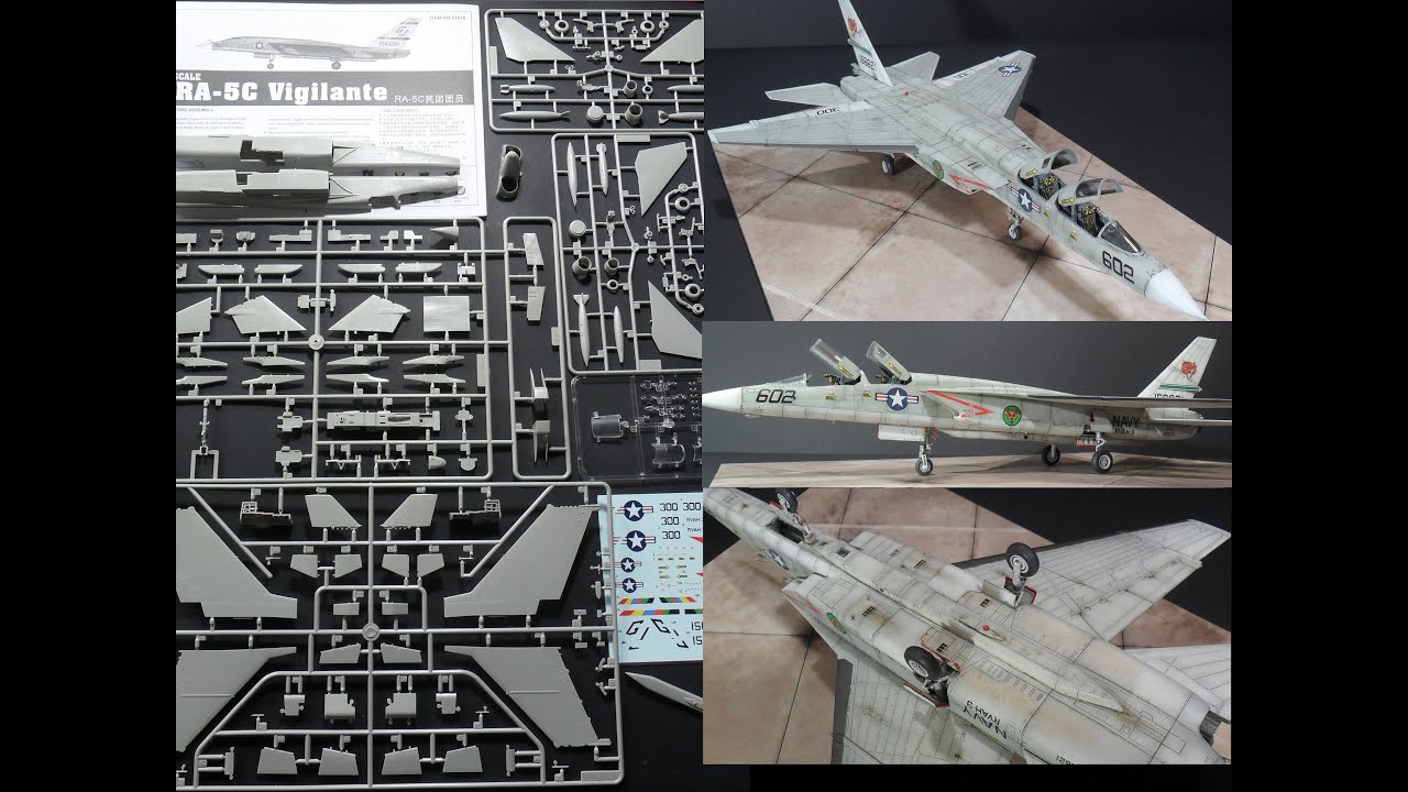 RA-5C Vigilante 1/72 Trumpeter unboxing and build.