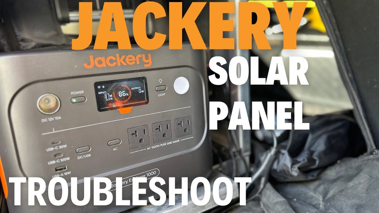 Jackery Explorer 1000 не заряжается от солнечной батареи. ИСПРАВЛЕНО