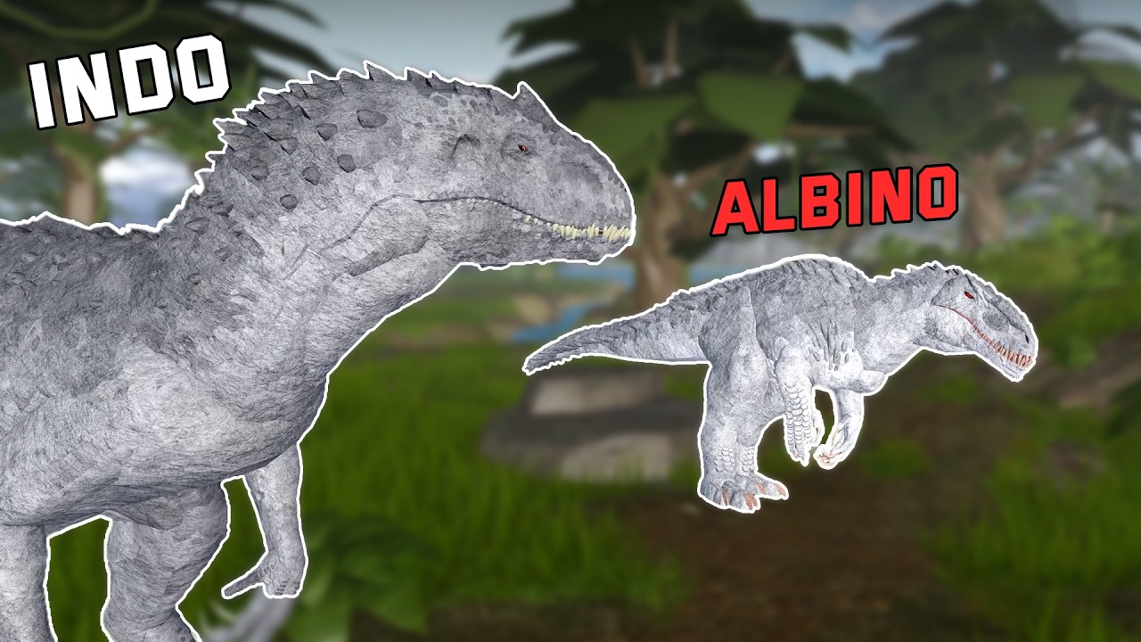 Dinosaur Simulator: Albino Terror vs Indominus Rex Comparison