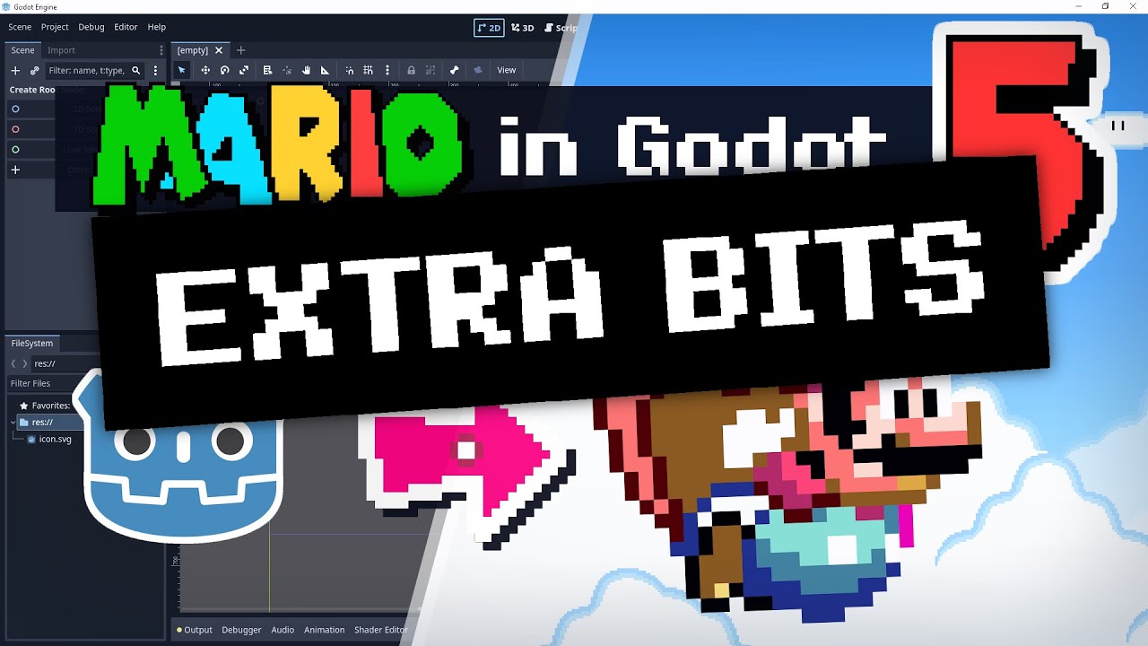 Remaking Super Mario World in Godot (part 5): EXTRA BITS