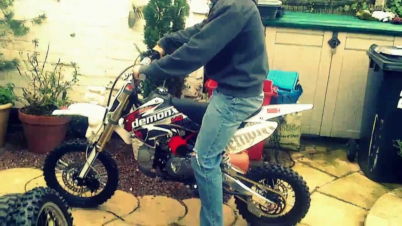 Demon x 140 cc pit bike start