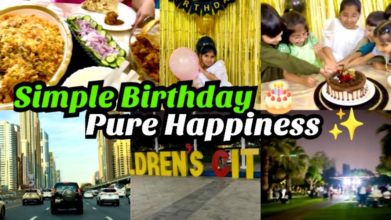 Small Home Birthday in UAE 🇦🇪🎉 | Beti Ka Special Day | Dubai Children Park Fun & Big Smiles ❤️