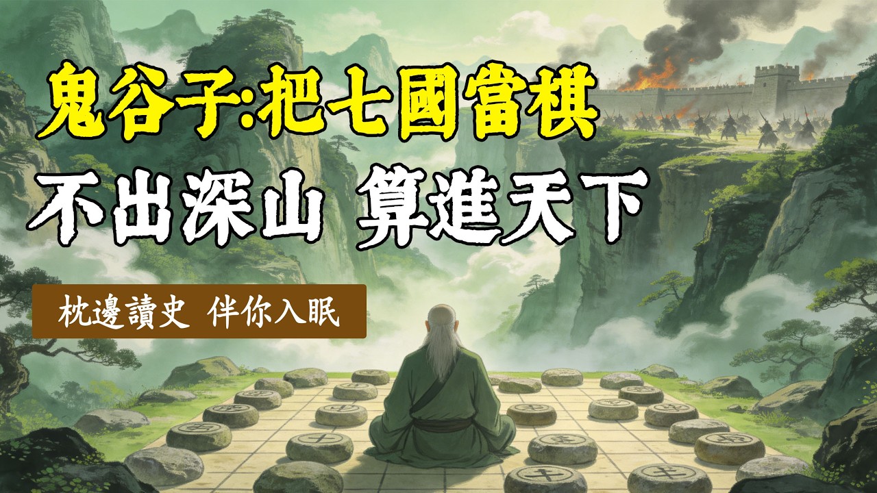 鬼谷子：教出孙膑、张仪四个徒弟，一辈子没下过山，操纵战国100年？深度扒开“谋圣”鬼谷子的神秘一生，看懂顶级破局智慧 | 睡前听史 助你入眠