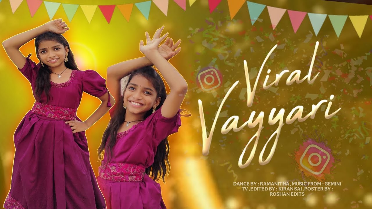 Viral Vayyari Song Dance Performance | [Junior Movie ] Telugu Song || Ramanitha ||