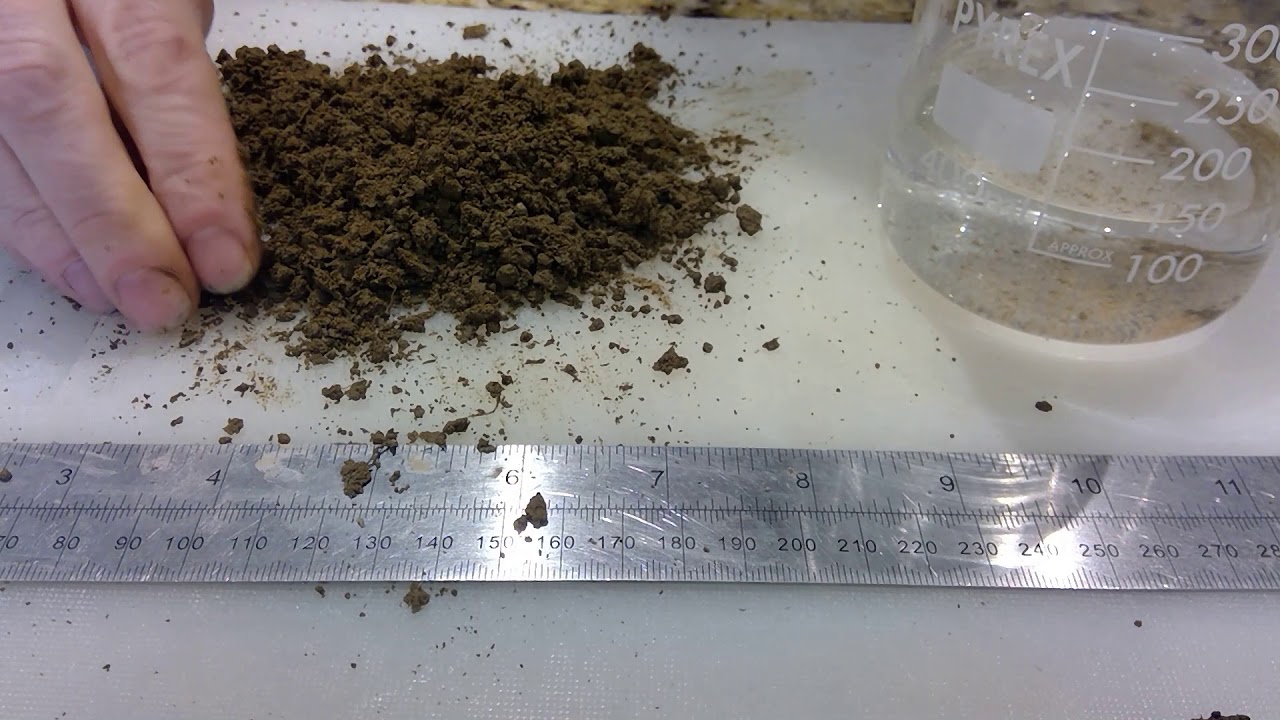 To determine the texture of a soil sample by hand testing