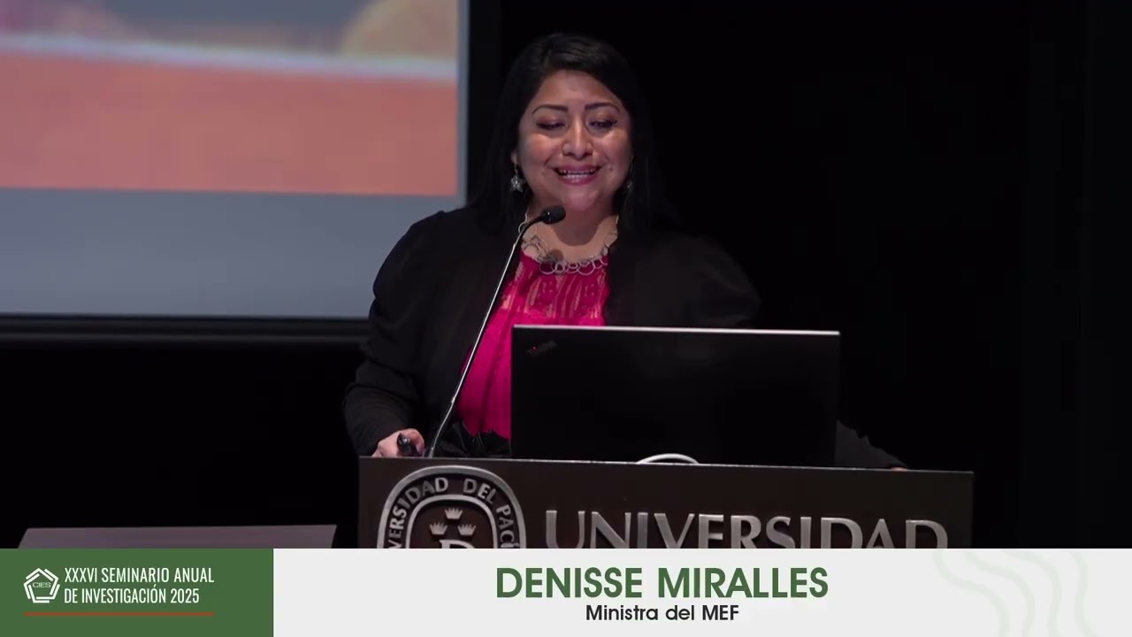 Conferencia magistral, Denisse Miralles, Ministra MEF | SeminarioCIES 2025