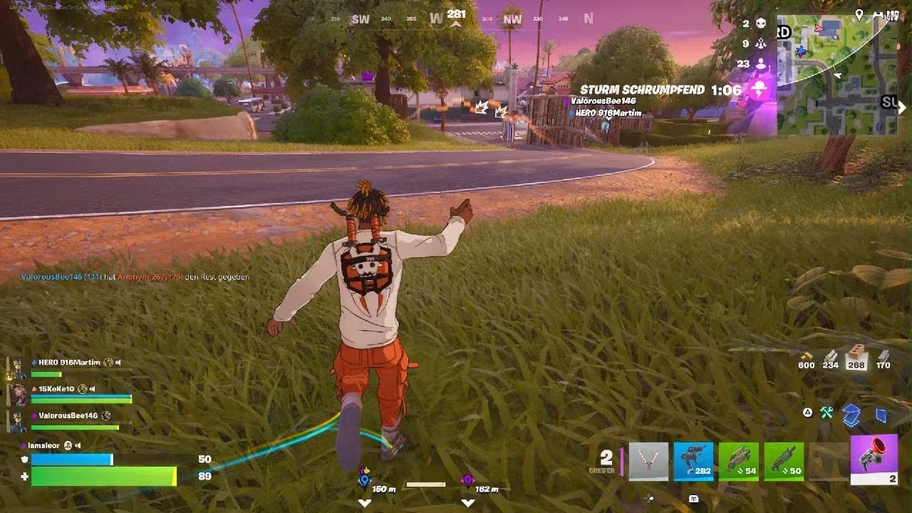 Einfach eine Runde reload, es ist sogar.