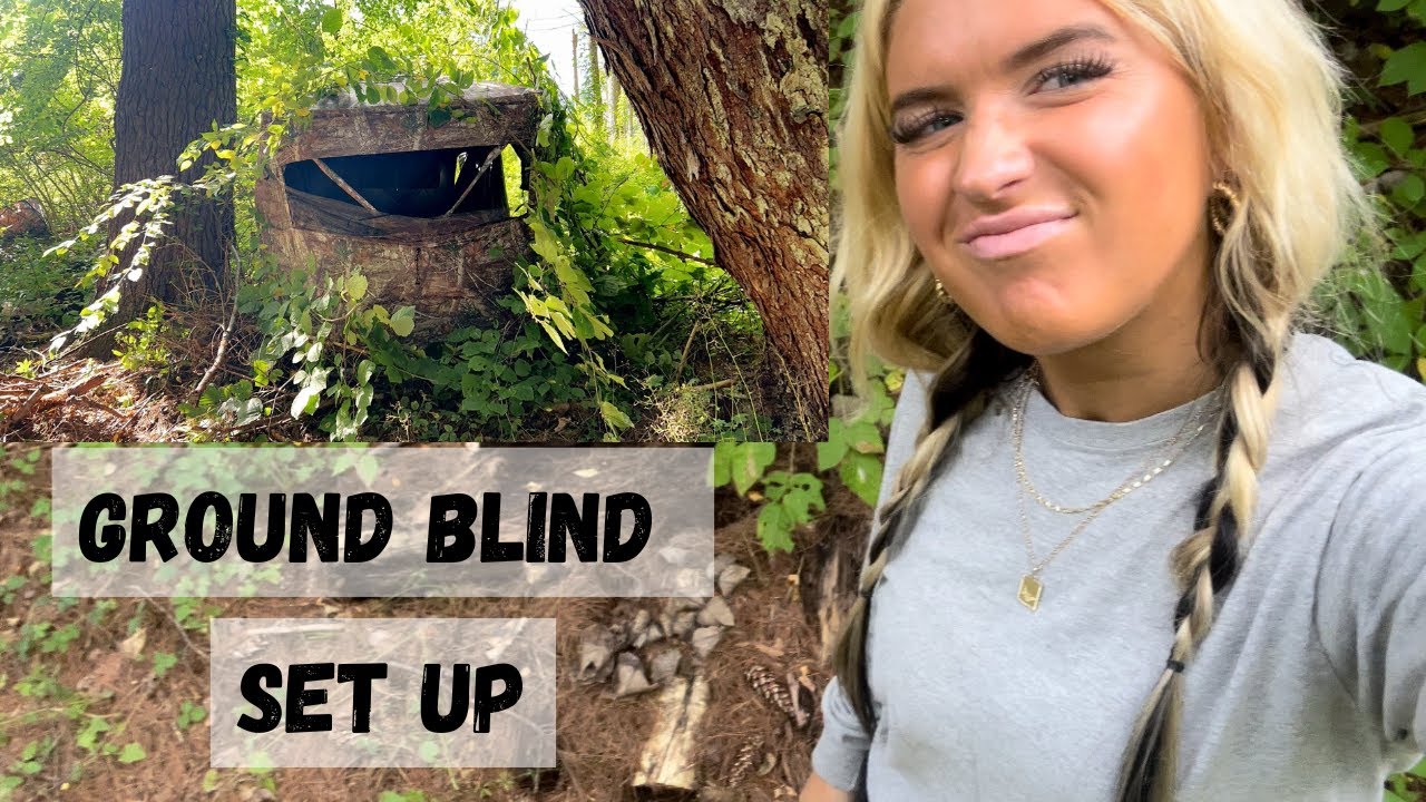 GROUND BLIND SETUP FOR BOWHUNTER || RHINO 200
