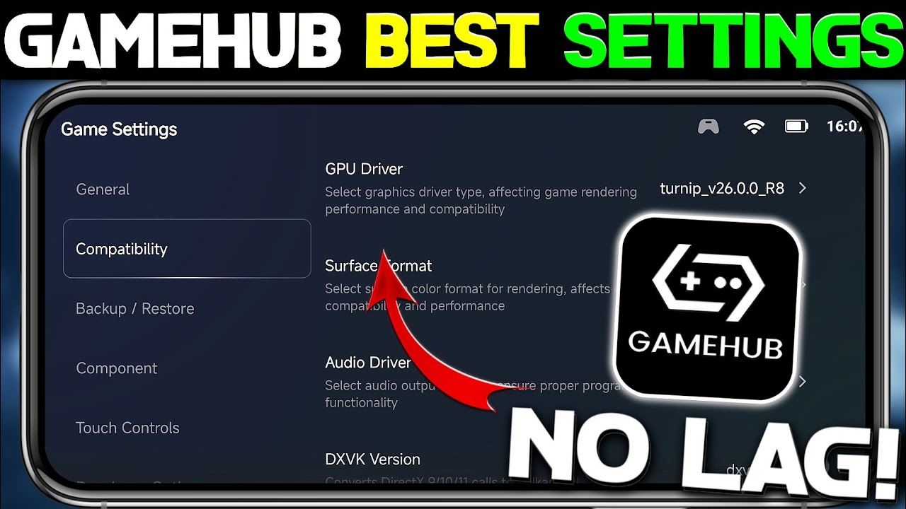 {2026}🔥 Gamehub Emulator Best Settings For All Phones | 60fps No Lag Settings For Gamehub Emulator