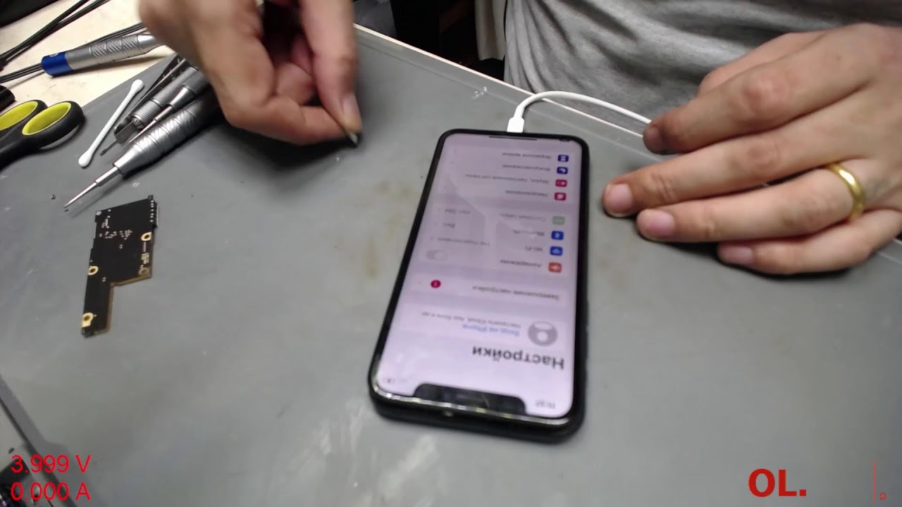 IPhone X нету звуков и греется, iPhone X no sound and gets hot