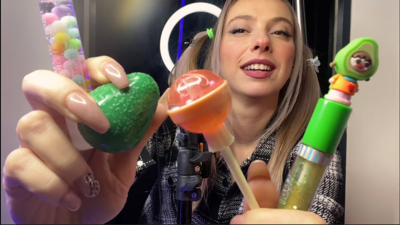 Yeni Aldığım Lipglossları deniyorum 💄 #asmr #türkçe