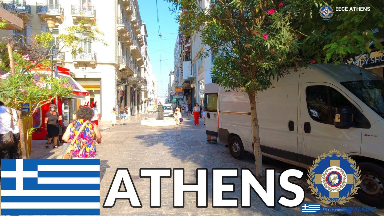 ATHENS🇬🇷 Walking in Athens  GREECE 2022. прогулка по Афинам Греция