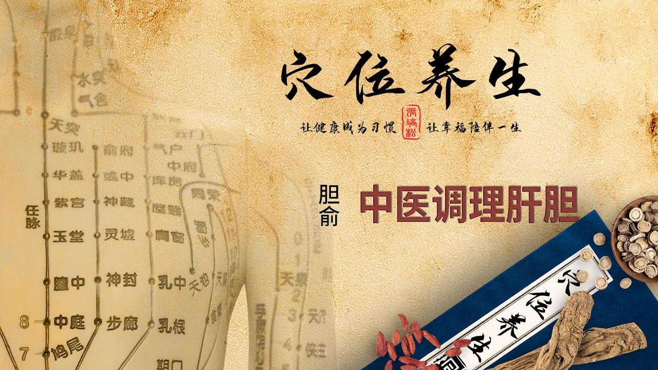 经络穴位养生 - 胆俞穴 - 中医调理肝胆