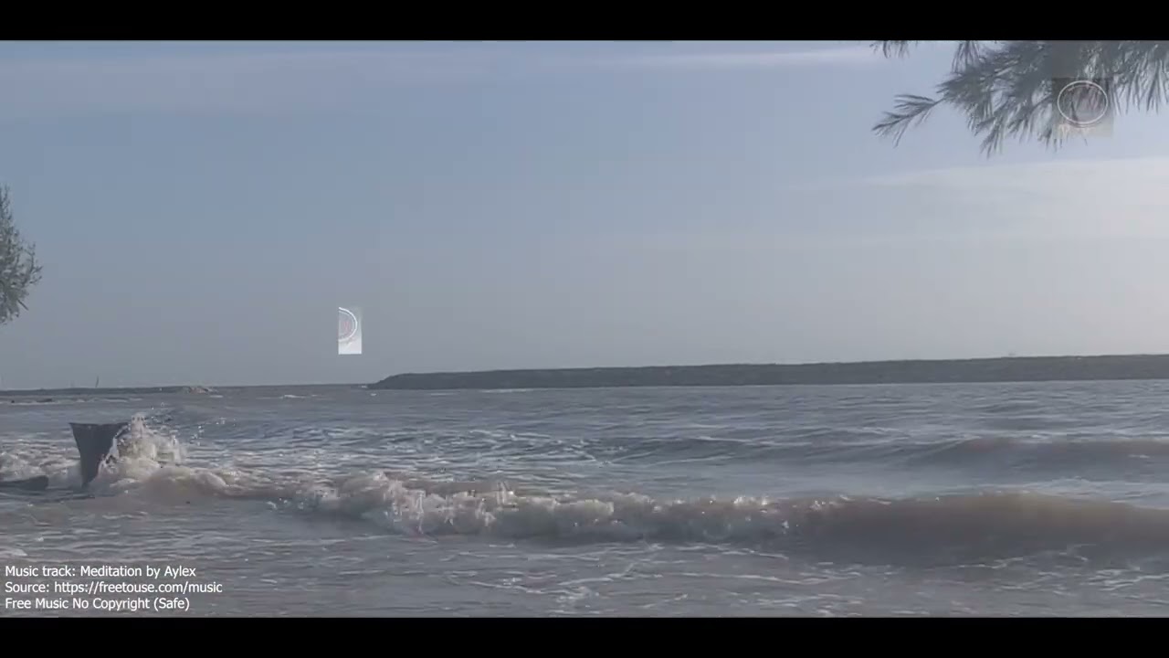 Relaksasi Lihat Ombak di Pantai ketapang || vlog