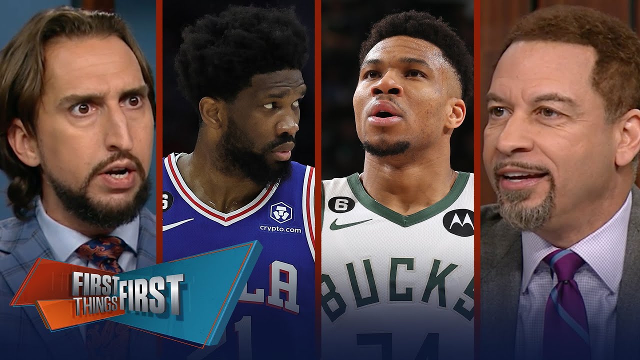Giannis outduels Joel Embiid in Bucks win vs. Sixers, MVP race update | NBA | FIRST THINGS FIRST