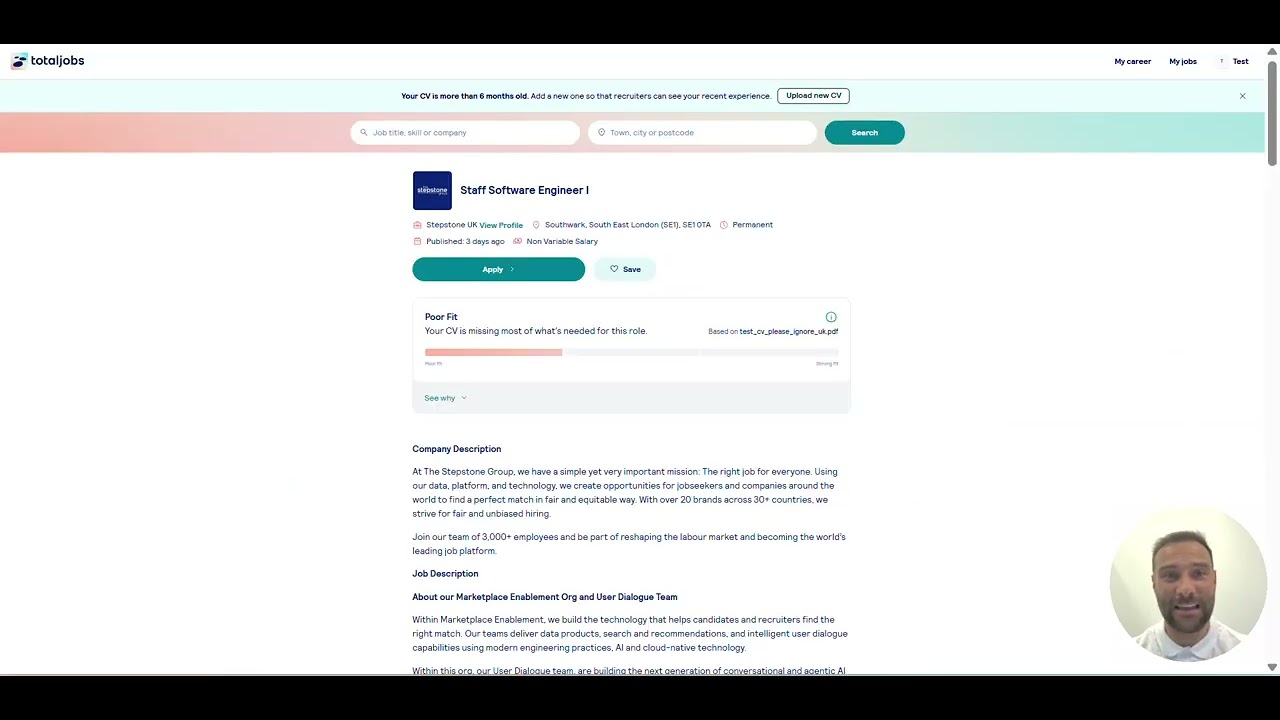 Totaljobs Connect &ndash; reducing candidate drop-off