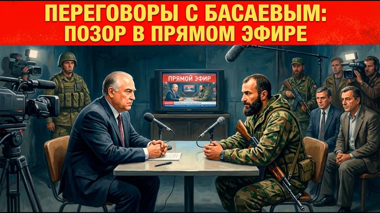 ПЕРЕГОВОРЫ ЧЕРНОМЫРДИНА С БАСАЕВЫМ: ПОЗОР В ПРЯМОМ ЭФИРЕ