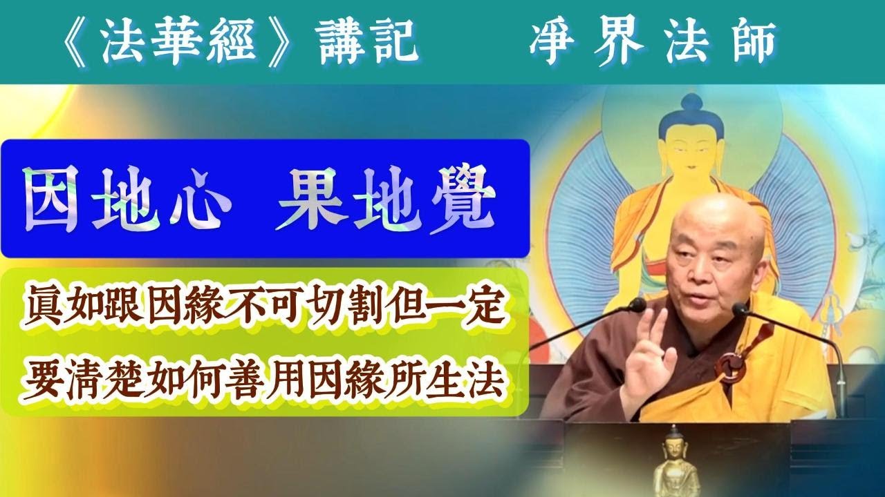 #390  因地心果地觉 真如和因缘不可切割 但要知道如何善用因缘所生法 / 摘自净界法师《法华经讲记》第82集 #《妙法莲华经》
