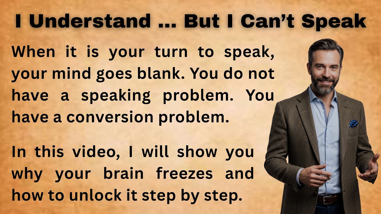 I Understand English… But I Can’t Speak”  The Real Fix Beginner Friendly