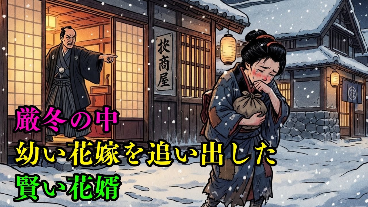 厳冬に新妻を追い出した賢い夫의計略。古びた風呂敷が明かす驚きの真相  昔話・朗読