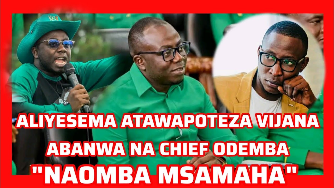 MWENYEKITI UVCCM MKOA WA KAGERA ABANWA NA ODEMBA KAULI YAKE YA KUWAPOTEZA VIJANA.