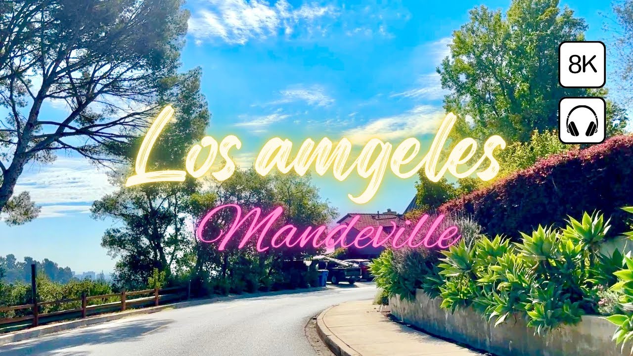 Driving through Mandeville Canyon, Los Angeles  | No Edit, Real Sounds 🚗