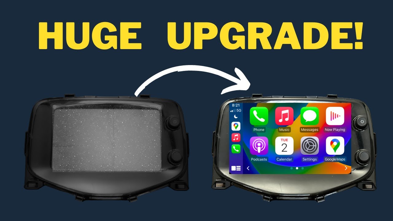 Установка Apple CarPlay | Android Auto на мой MK2 Aygo! (C1,108)