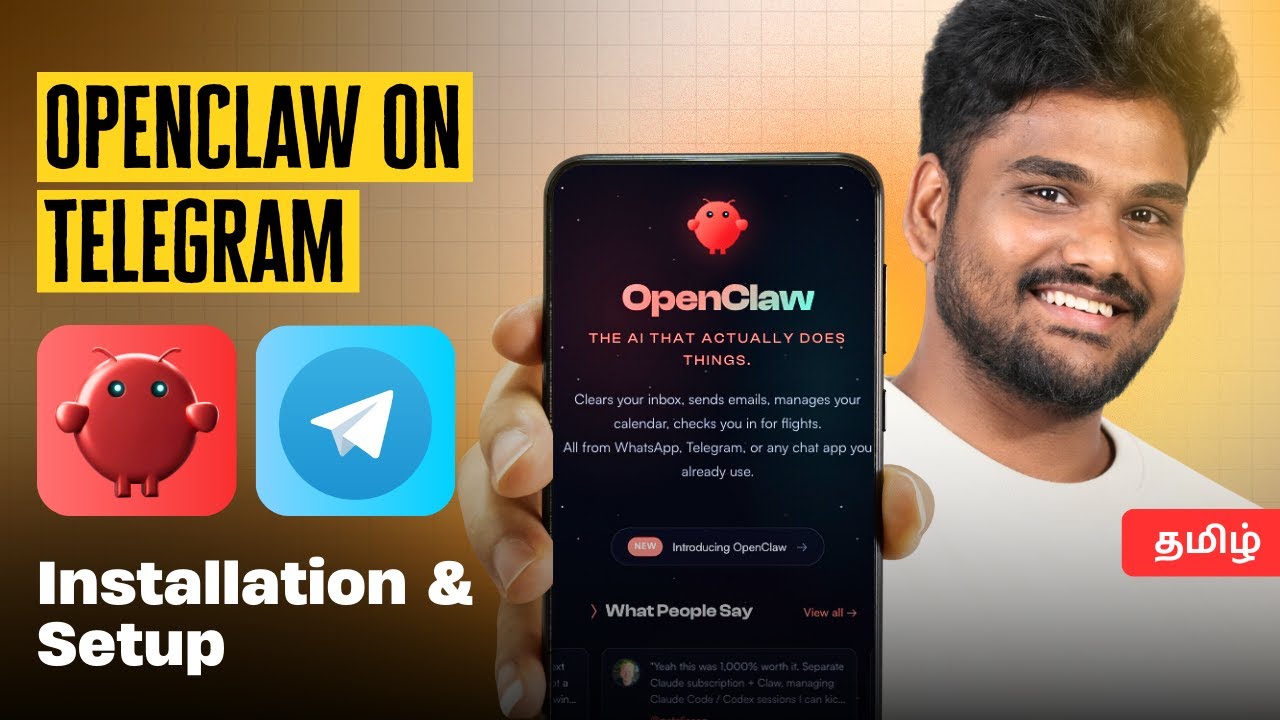 Install OpenClaw AI on Your system + Connect Telegram | ClawdBot Tutorial Tamil 2026