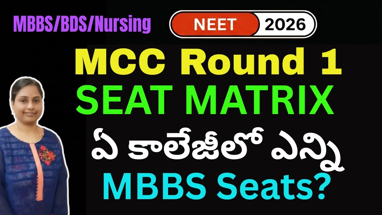 MCC Counselling 2026 | MBBS Seat Matrix Explained | How Many MBBS Seats in Which College?