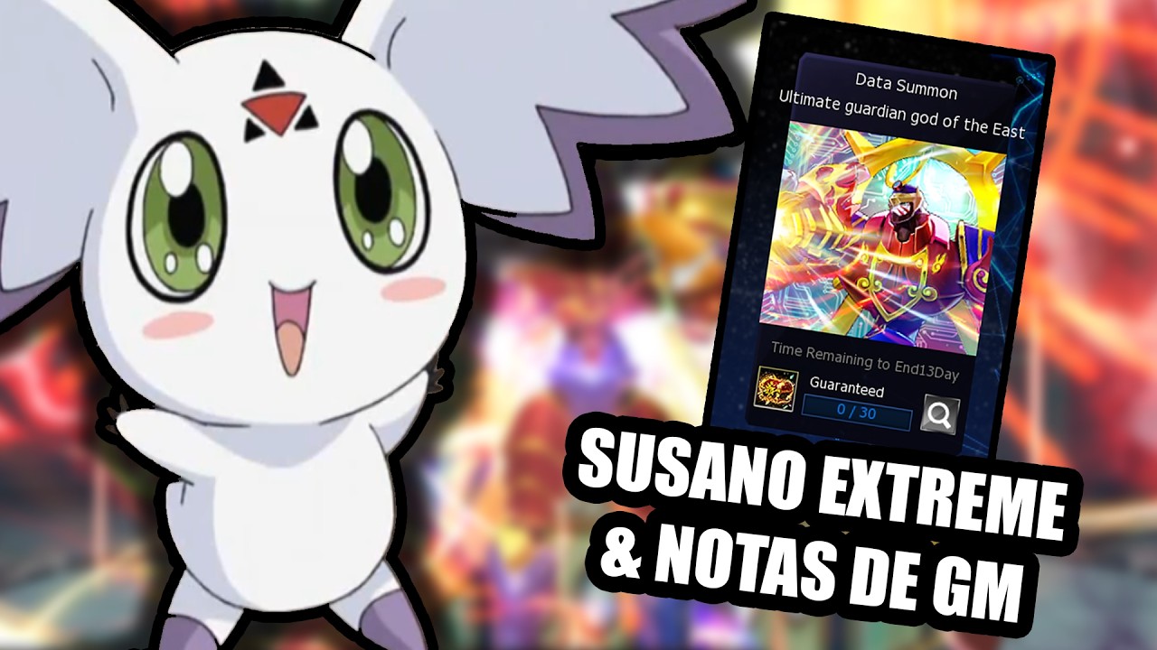 NOTAS DEL GM y ¿SUSSANO EXTREME GRATIS? - DIGIMON MASTERS ONLINE