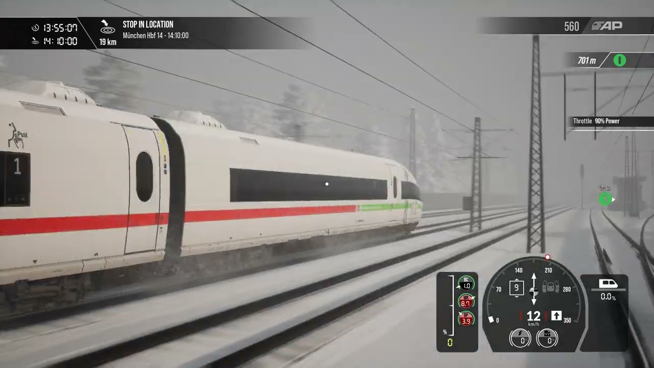 TSW 3   ICE 3   370km/hr  EMERGENCY