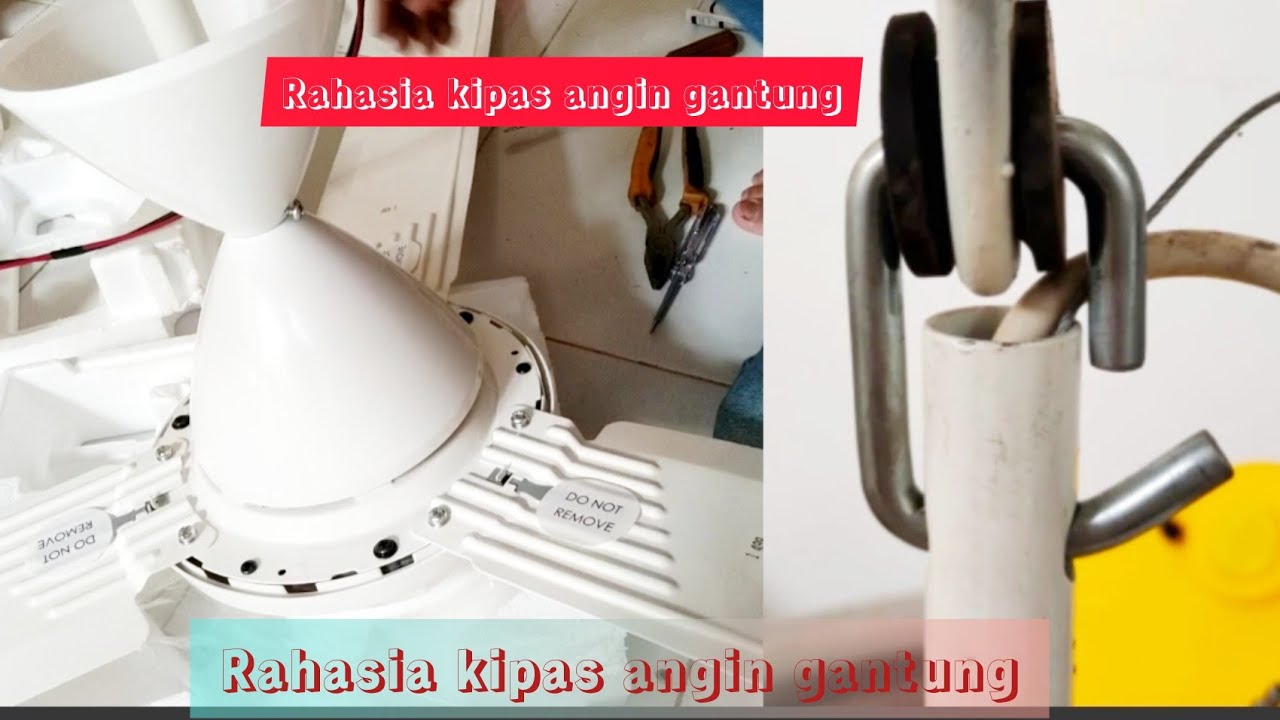 Memasang kipas angin gantung merek KDK