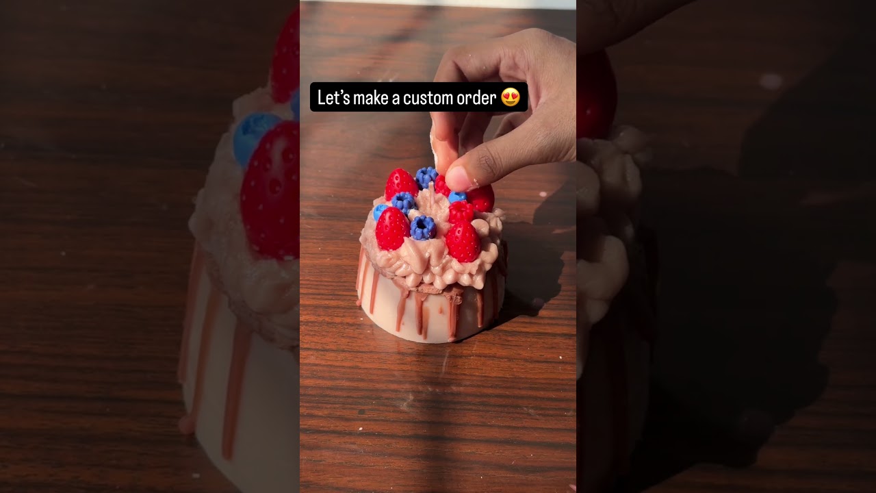 Custom Cake Candle 🎂 order details in description 👇