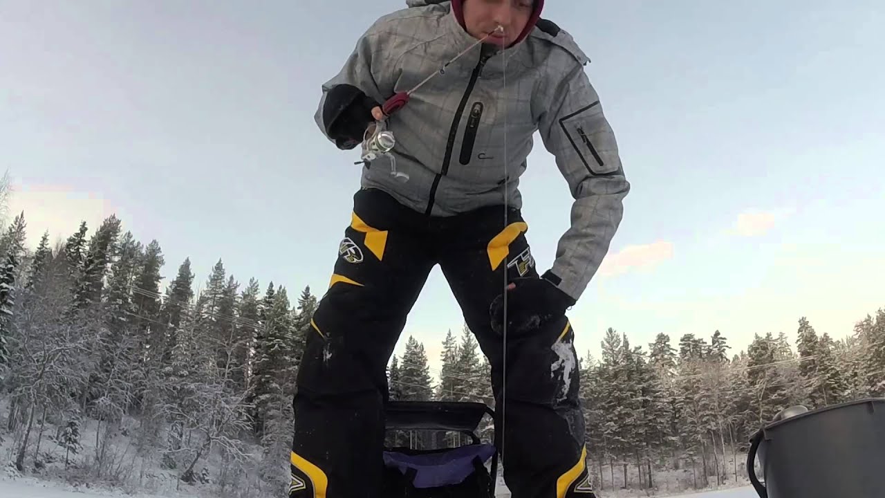 Paaliapüük, Char fishing Lill-Abborrtjärn 25 december