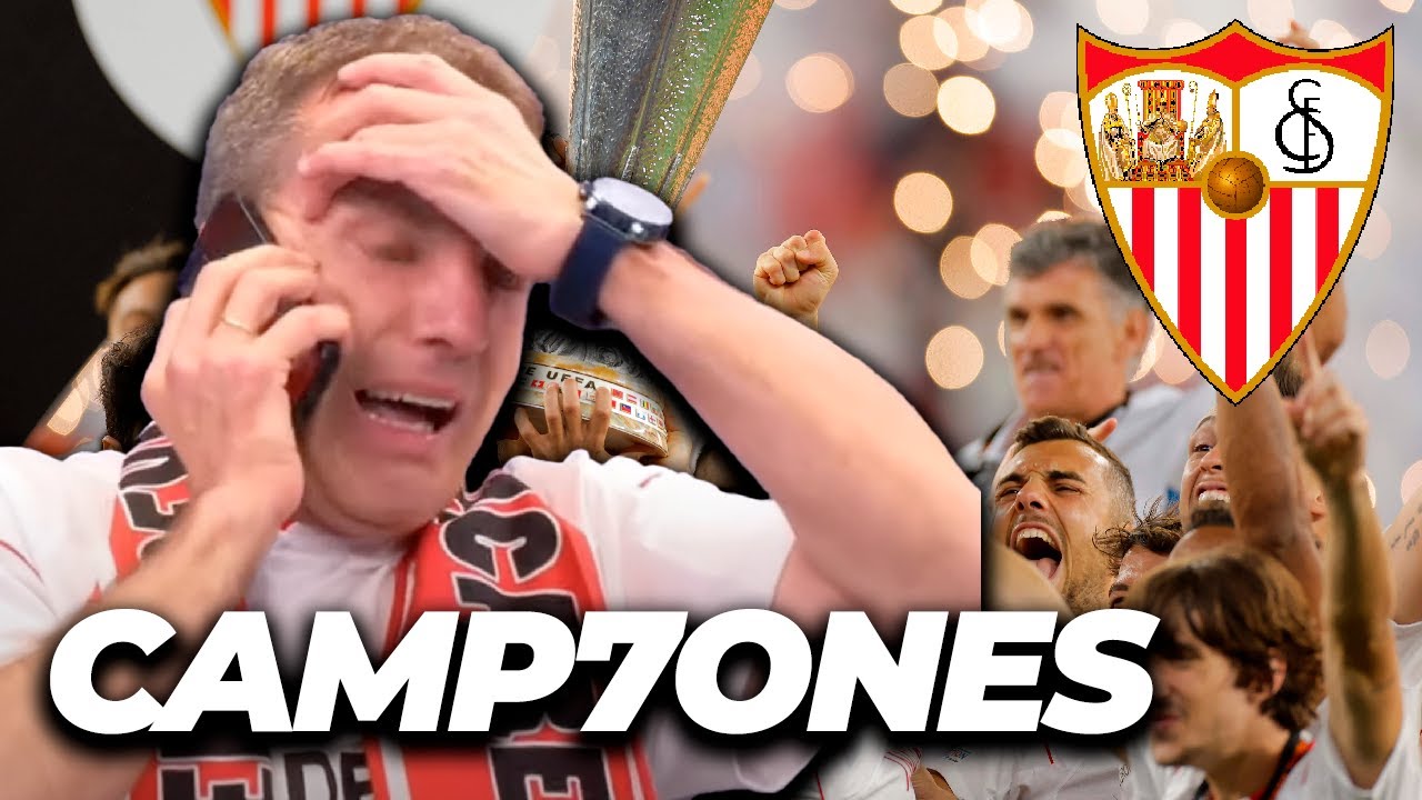 ❤ SORIA LLORA con su SEVILLA CAMPEÓN