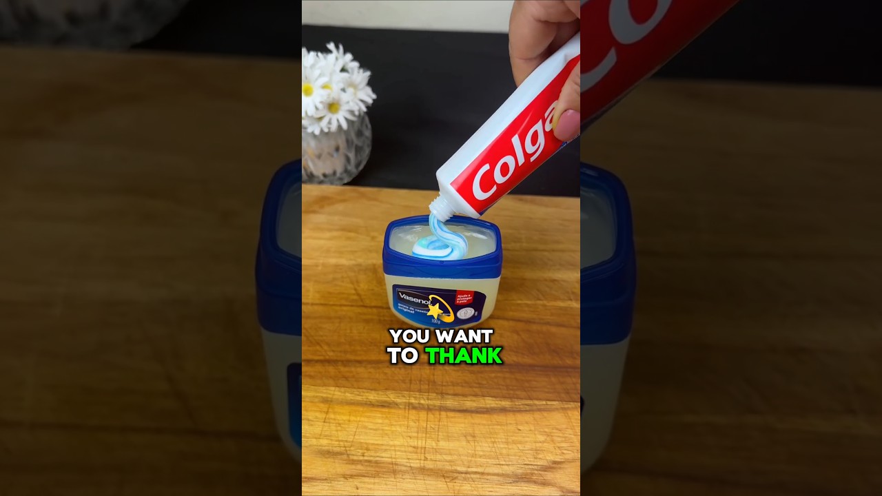 Mix Vaseline with Toothpaste and See What Happens! #vaseline #lifehack #tips #viralvideo