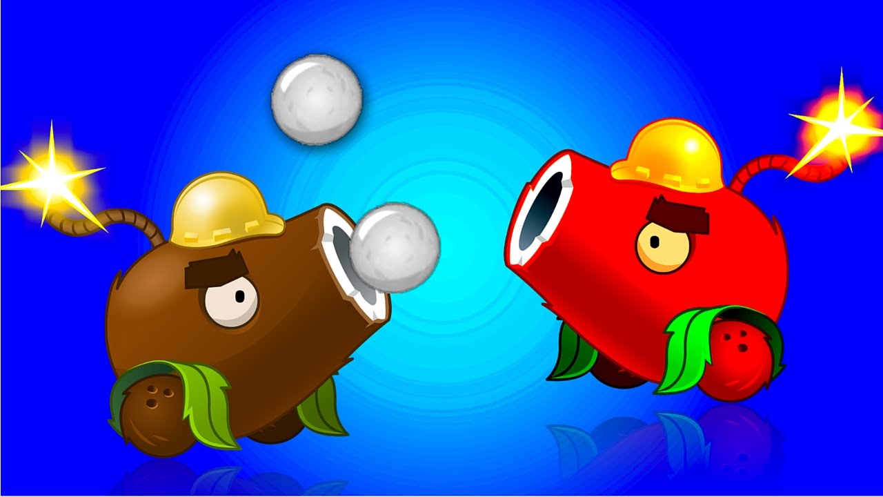 Plants vs Zombies 2 Tricks Coconut Cannon vs 16x Zombies Primal Overview PVZ Gameplay