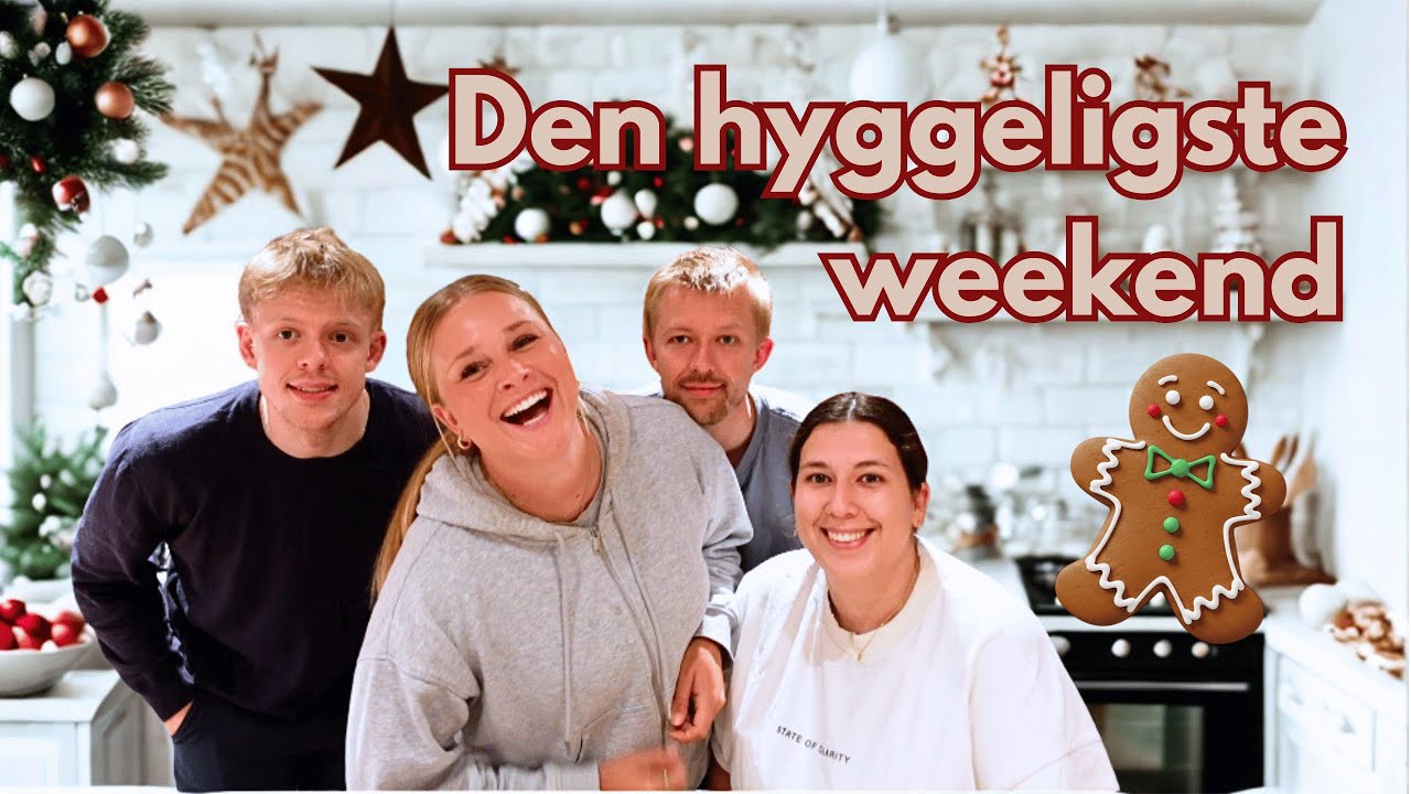 Bager vaniljekranse med nabolotte, laver flæskesteg og hygger med sabbeladen! Hyggeligste weekend🎅🏼🎄