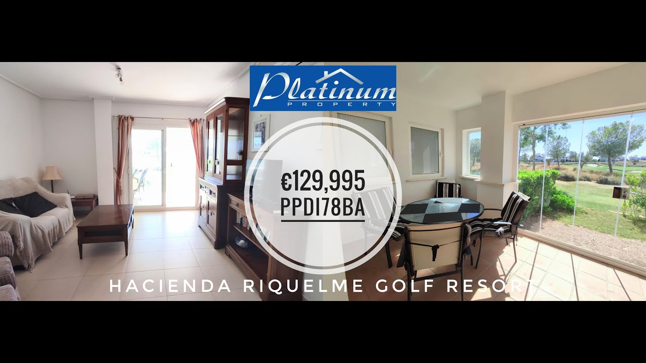 SOLD €129,995 Two Bedroom Garden Apartment on Hacienda Riquelme Golf Resort
