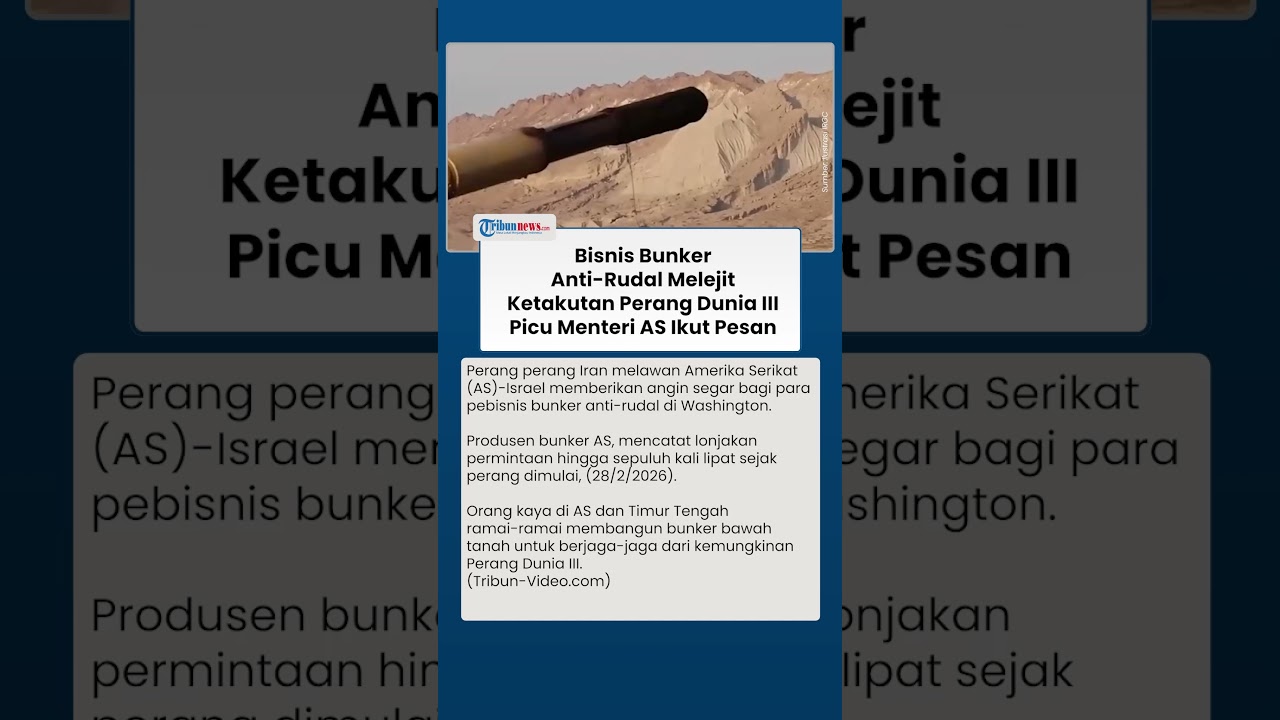 Bisnis Bunker Anti-Rudal Meledak Akibat Perang Iran-AS, Dua Menteri Trump Termasuk Pelanggan Teratas