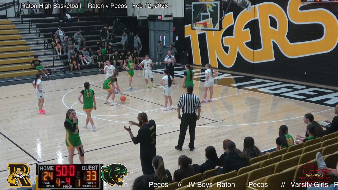 Raton High Basketball  JV Girls Raton v Pecos  2-12-2026