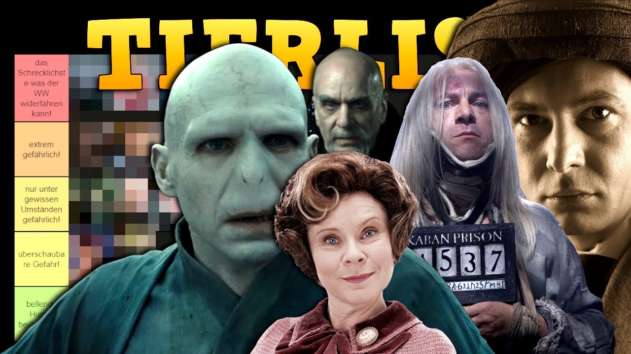Ich RANKE Harry Potter BÖSEWICHTE! 😠 | Harry Potter Tierlist