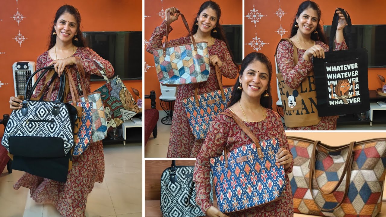 Most Affordable Handbags below 400/- from Meesho | Daily Use Tote Bags , Shopping & Office bags haul